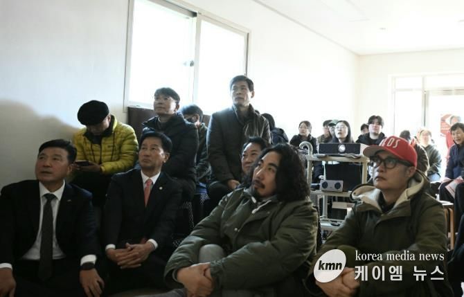 시산2리 마을영화제 개최 모습