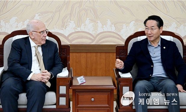 유정복 시장, 존스홉킨스대 글로벌 생명공학 교수진 접견