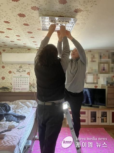 동두천시 생연1동, 스마트 복지서비스 원격 조정 가능 LED 조명등 설치