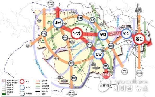 2040년 도시공간구조 구상도