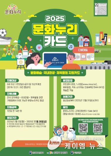 ‘2025 문화누리카드’ 홍보문