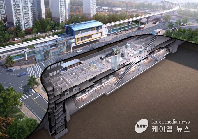 7호선 탑석역 조감도