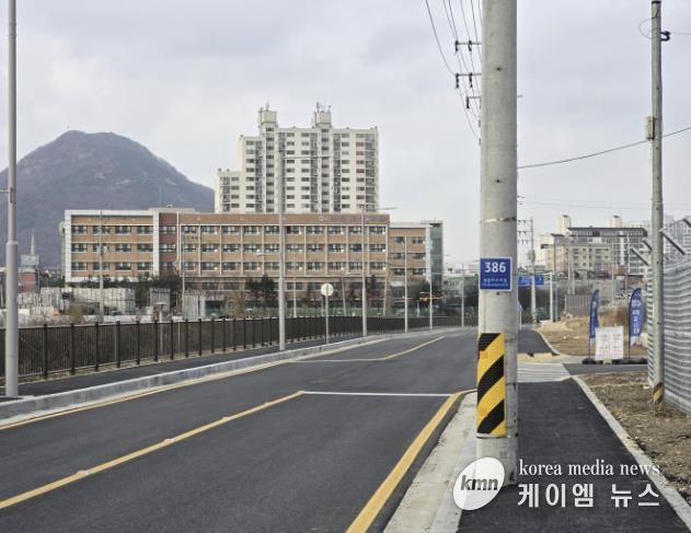 방산~신천 잇는 ‘방산로 4단계’ 준공(도로 및 보도 정비 4-2구간)