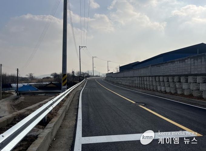용인특례시 처인구 백암면 백봉리에 개통된 농어촌도로 '봉리선 리도206호 1구간'