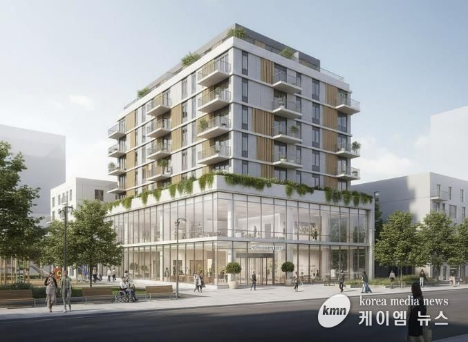 성남시 중원구 하대원동 15번지 일원에 건립하는 고령자 복지주택 조감도