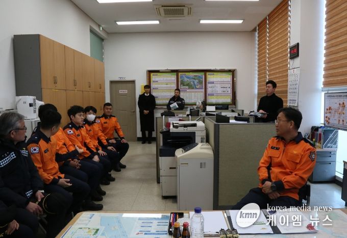 성호선 충남소방본부장, 8일 도서지역 재난 대응체계 현장 점검