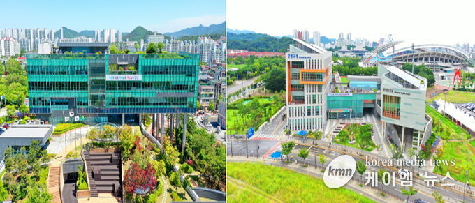 상록구청(왼쪽), 단원구청(오른쪽) 전경