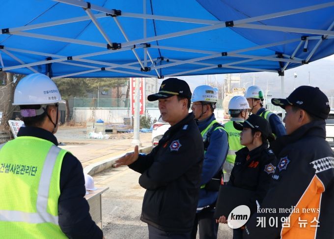 광명소방서, 신안산선 지하터널 공사현장 관서장 현장안전지도 실시