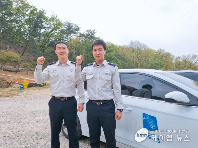 좌) 서명재 소방장, 우) 박민호 소방사