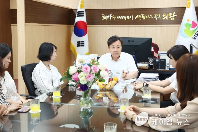 김성제 의왕시장, 내손중․고등학교 설립 관련 학부모 간담회 가져