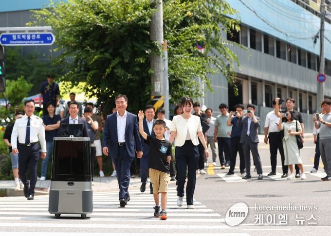 실외이동로봇 운행 시연회