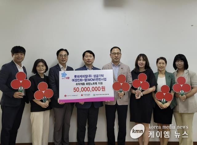 롯데케미칼(주) 의왕사업장, 의왕시 맘(MOM)편한 사업 성금 5천만 원 기부