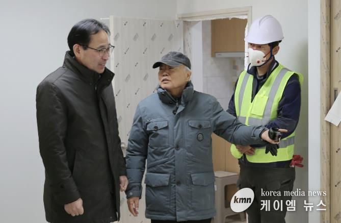이일희 수원시 장안구청장, 정자2동경로당 리모델링 준공현장 점검