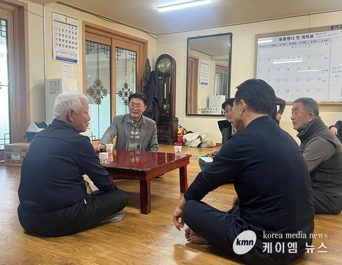 이재욱 파주시 광탄면장, 신년 맞이 경로당 33개소 순회 방문