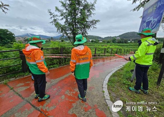 지역자율방재단 활동 모습