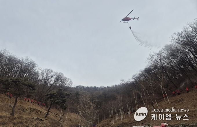 시흥시, 조남산림욕장서 산불 진화·주민대피 합동훈련