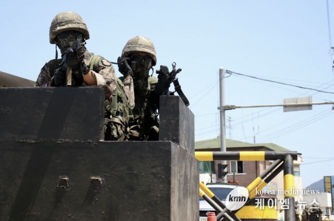 8기동사단 2025 대침투종합훈련 사전예고 홍보 사진