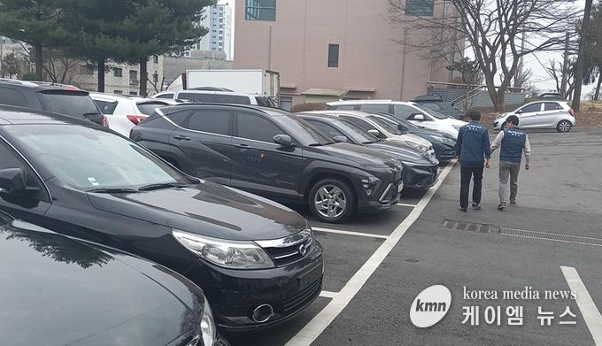 파주시차량등록사업소, 세외수입 체납차량 번호판 영치 실시