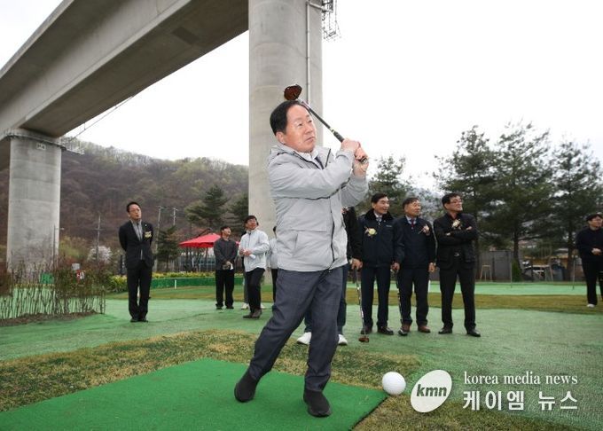 시타 중인 주광덕 시장