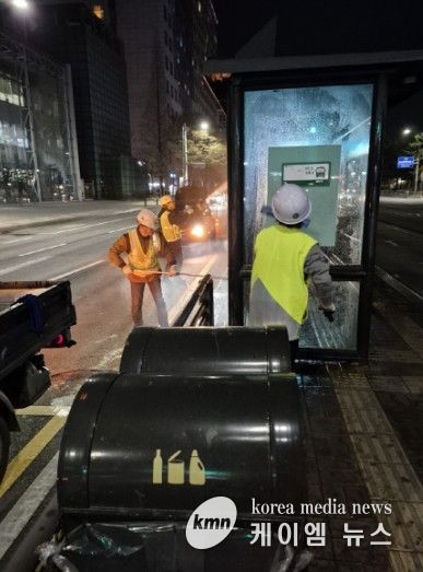 고양시 일산동구, 중앙로 BRT구간 버스승강장 환경정비 실시