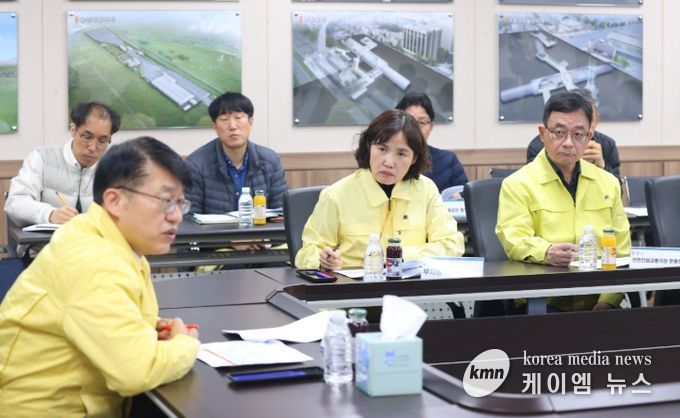 최혜민 광명시장 권한대행, 김대순 경기도 행정2부지사와 신안산선 사고 현장 점검