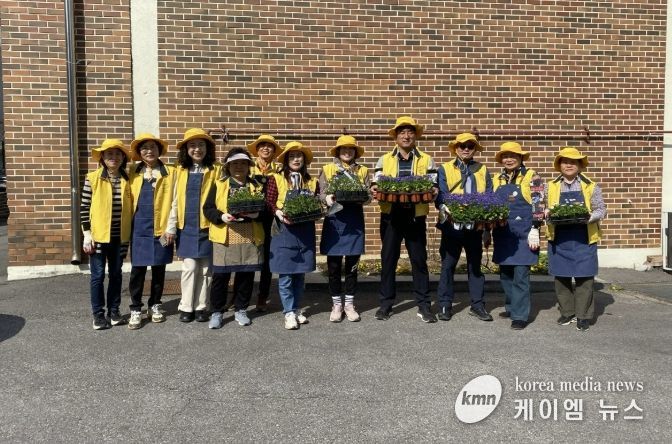 수원시 장안구 정자1동, 손바닥정원 조성 활동 전개