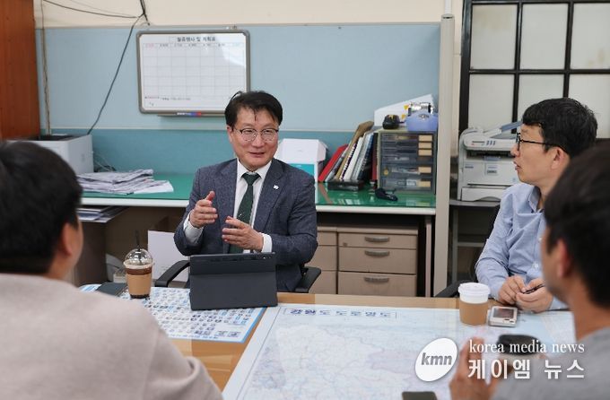 119종합상황실 방문 격려 및 지휘부 회의