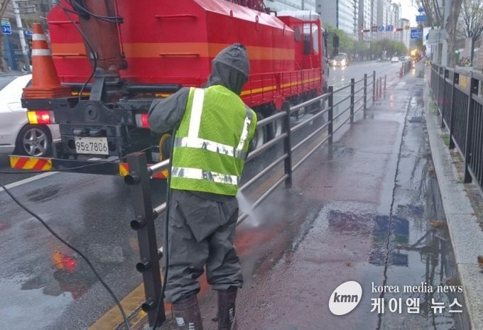 고양시 일산서구, 고양국제꽃박람회 대비 주요 도로 세척 실시